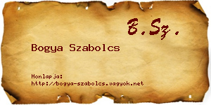 Bogya Szabolcs névjegykártya